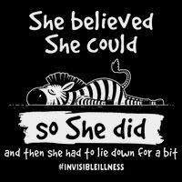 Eds Warrior She Had To Lie Down For A Bit Invisible Illness Drawstring Bag