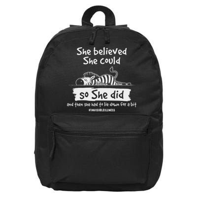 Eds Warrior She Had To Lie Down For A Bit Invisible Illness 16 in Basic Backpack