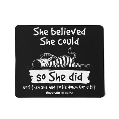 Eds Warrior She Had To Lie Down For A Bit Invisible Illness Mousepad