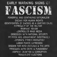 Early Warning Signs Of Fascism Adult Drive Performance Visor