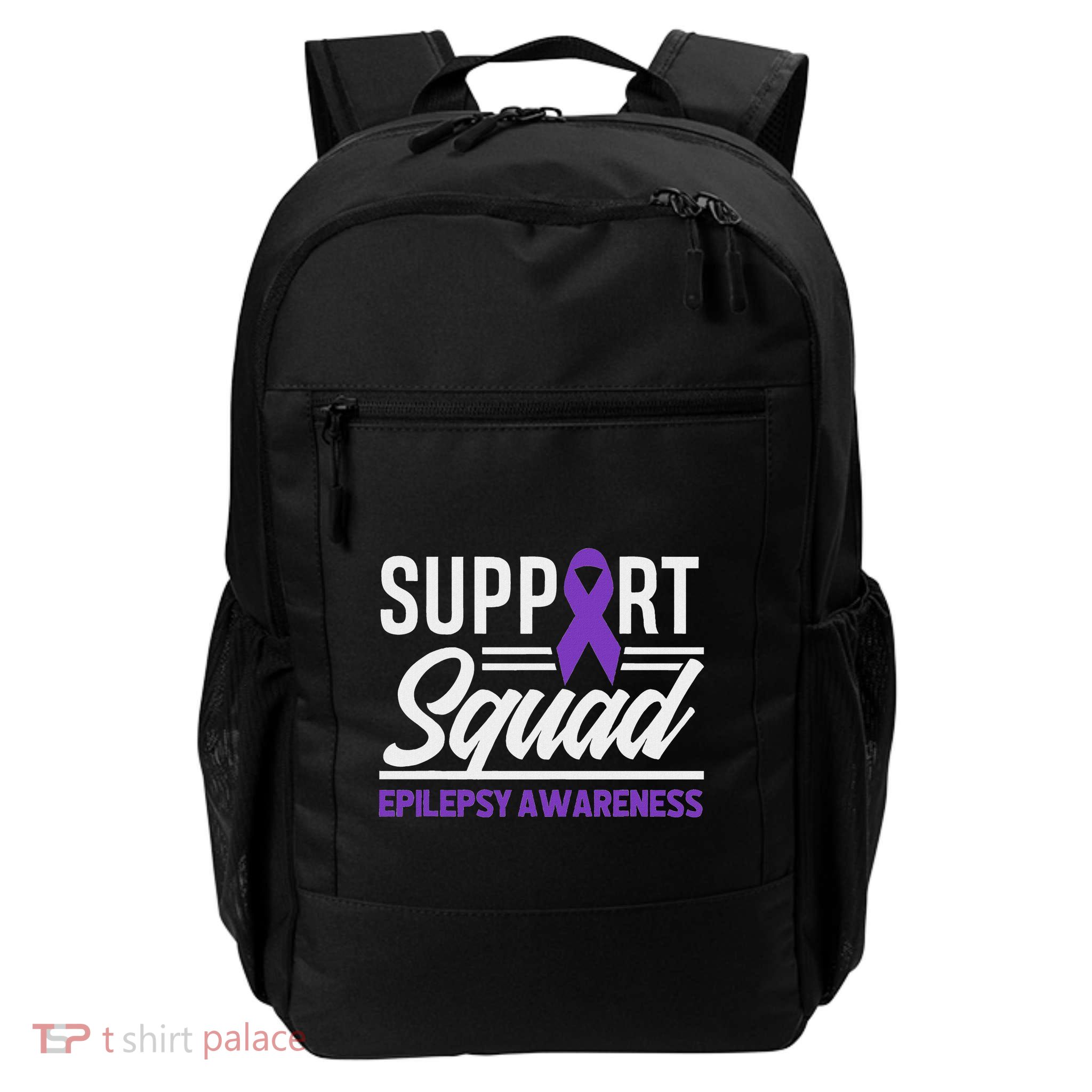 Epilepsy Warrior Support Squad Support Epilepsy Awareness Daily Commute Backpack
