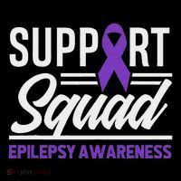 Epilepsy Warrior Support Squad Support Epilepsy Awareness Drawstring Bag