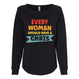 Every Woman Should Have A Chris Womens California Wash Sweatshirt