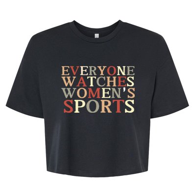 Everyone Watches Sports Bella+Canvas Jersey Crop Tee