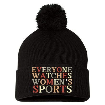 Everyone Watches Sports Pom Pom 12in Knit Beanie