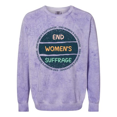 End Womens Sufferage Colorblast Crewneck Sweatshirt