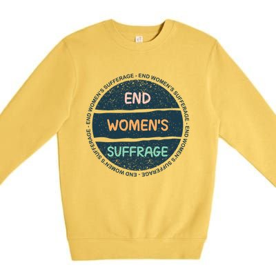 End Womens Sufferage Premium Crewneck Sweatshirt