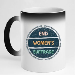 End Womens Sufferage 11oz Black Color Changing Mug