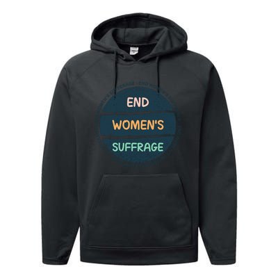 End Womens Sufferage Performance Fleece Hoodie