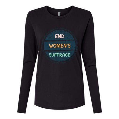 End Womens Sufferage Womens Cotton Relaxed Long Sleeve T-Shirt