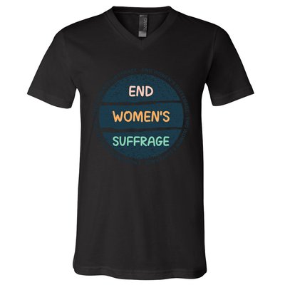 End Womens Sufferage V-Neck T-Shirt