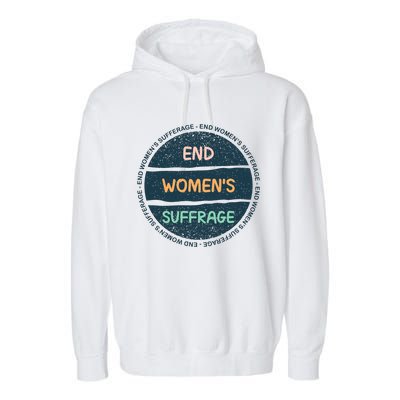 End Womens Sufferage Garment-Dyed Fleece Hoodie