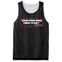 Everything Woke Turns To Shit Mesh Reversible Basketball Jersey Tank