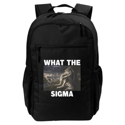 Erm What The Sigma Meme Wolf Ironic Brainrot Daily Commute Backpack