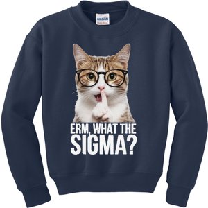 Erm What The Sigma Funny Meme Forand Kids Sweatshirt