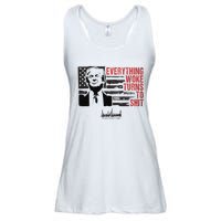 Everything Woke Turns To Shit Funny Trump Ladies Essential Flowy Tank