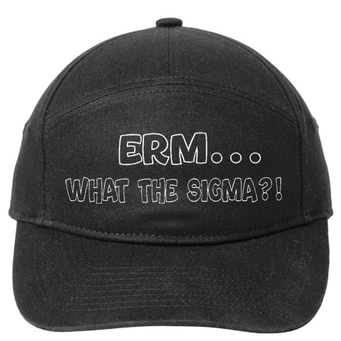 Erm What The Sigma 7-Panel Snapback Hat