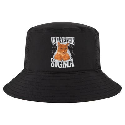 Erm What The Sigma Meme Cat Ironic Brainrot Meme Cool Comfort Performance Bucket Hat