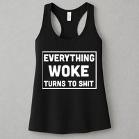 Everything Woke Turns To Shit Womens Tank Top