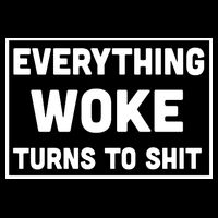 Everything Woke Turns To Shit Cropped Pullover Crew