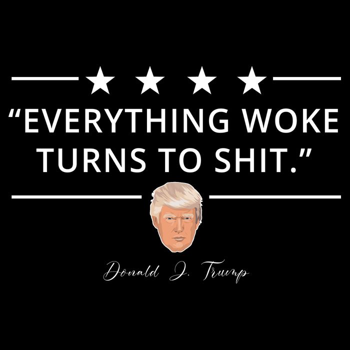 Everything Woke Turns To Shit Donald Trump Backpack