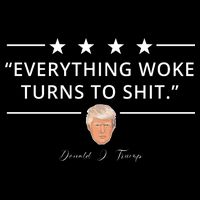 Everything Woke Turns To Shit Donald Trump 16 in Basic Backpack