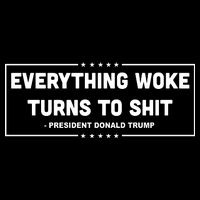 Everything Woke Turns To Shit Funny Trump Quote Performance Shirt