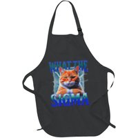 Erm What The Sigma Funny Cat Meme Weirdfor Gen Alpha Full-Length Apron With Pockets