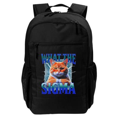 Erm What The Sigma Funny Cat Meme Weirdfor Gen Alpha Daily Commute Backpack