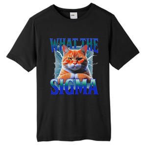 Erm What The Sigma Funny Cat Meme Weirdfor Gen Alpha Tall Fusion ChromaSoft Performance T-Shirt