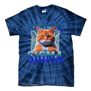 Erm What The Sigma Funny Cat Meme Weirdfor Gen Alpha Tie-Dye T-Shirt