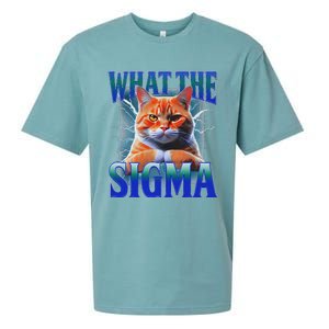 Erm What The Sigma Funny Cat Meme Weirdfor Gen Alpha Sueded Cloud Jersey T-Shirt