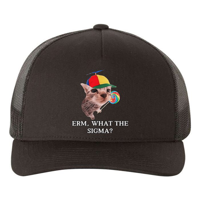 Erm What The Sigma Cat Candy Yupoong Adult 5-Panel Trucker Hat