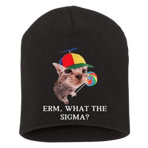 Erm What The Sigma Cat Candy Short Acrylic Beanie