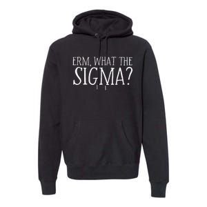 Erm What The Sigma Funny Ns Meme Saying Quote Premium Hoodie