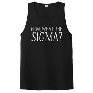 Erm What The Sigma Funny Ns Meme Saying Quote PosiCharge Competitor Tank