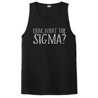 Erm What The Sigma Funny Ns Meme Saying Quote PosiCharge Competitor Tank