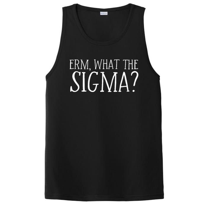 Erm What The Sigma Funny Ns Meme Saying Quote PosiCharge Competitor Tank