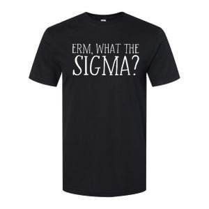 Erm What The Sigma Funny Ns Meme Saying Quote Softstyle CVC T-Shirt