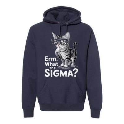 Erm What The Sigma Funny Meme Forand Premium Hoodie