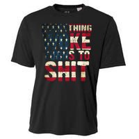 Everything Woke Turns To Shit USA Flag Cooling Performance Crew T-Shirt