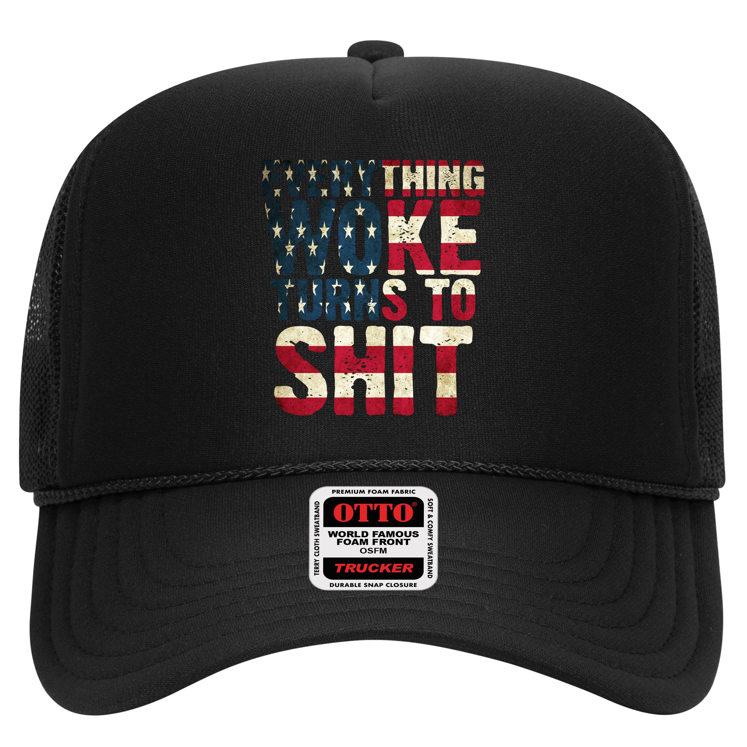 Everything Woke Turns To Shit USA Flag Hat