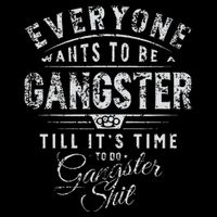 Everyone Wants To Be Gangster Till ItS Time Wool Snapback Cap