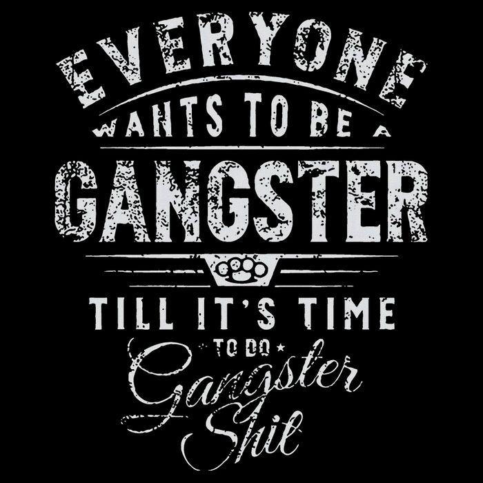 Everyone Wants To Be Gangster Till ItS Time Wool Snapback Cap