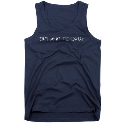 Erm What The Sigma Funny Meme Tank Top