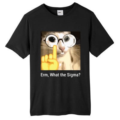 Erm What The Sigma Cat Meme Tall Fusion ChromaSoft Performance T-Shirt