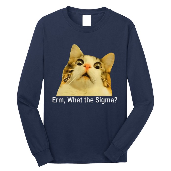 Erm What The Sigma Funny Quote Long Sleeve Shirt