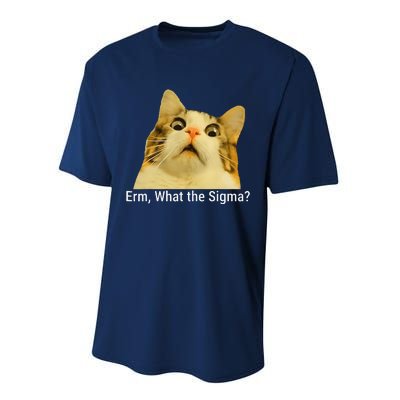 Erm What The Sigma Funny Quote Performance Sprint T-Shirt