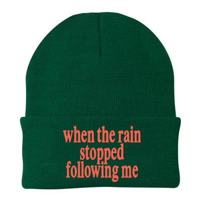 Eaj When The Rain Stopped Following Me Knit Cap Winter Beanie