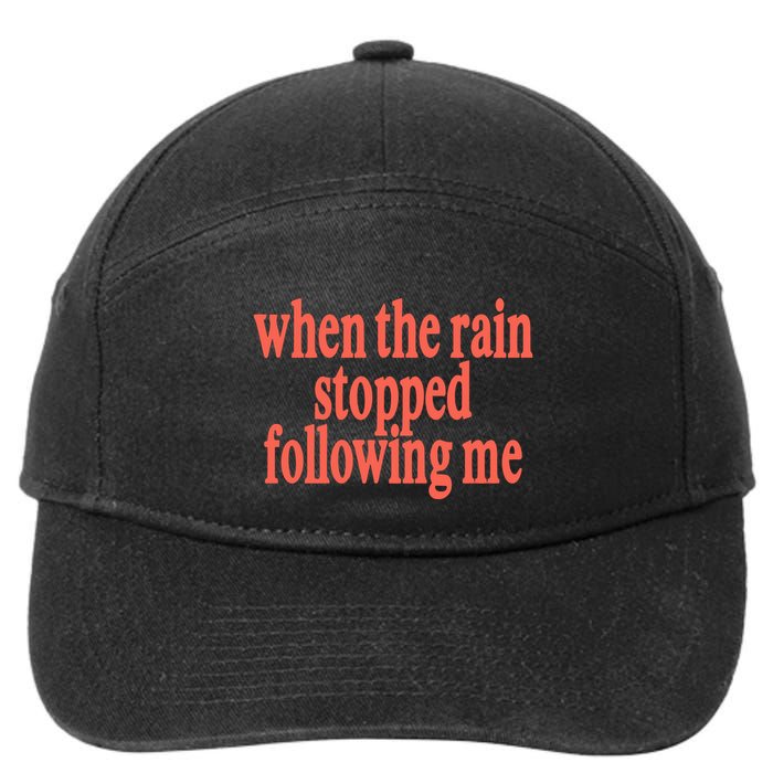 Eaj When The Rain Stopped Following Me 7-Panel Snapback Hat